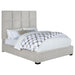 Coaster Panes Tufted Upholstered Panel Bed Beige King