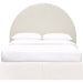 Coaster June Upholstered Arched / Full Headboard Ivory Default Title