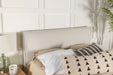 Coaster Izzy Upholstered Headboard Sand Twin