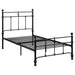 Novak 48-inch Metal Twin Open Frame Bed Matte Black