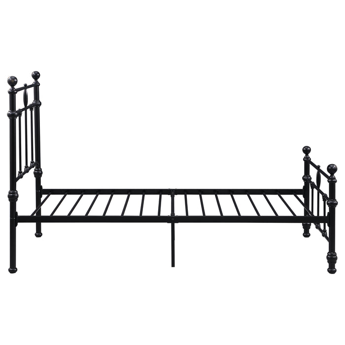 Novak 48-inch Metal Twin Open Frame Bed Matte Black