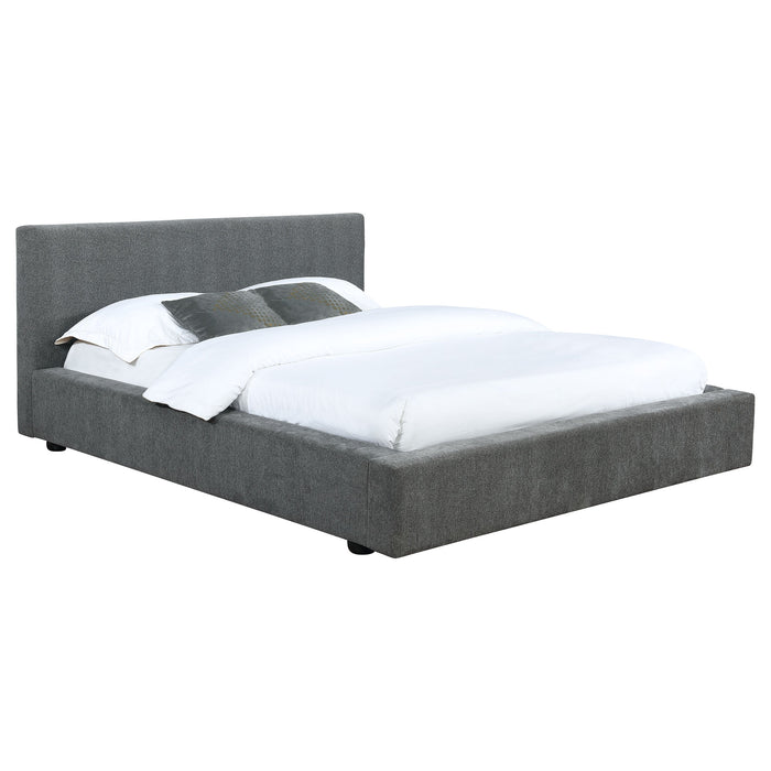 Coaster Gregory Upholstered Platform Bed Graphite Full