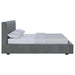 Coaster Gregory Upholstered Platform Bed Graphite Full