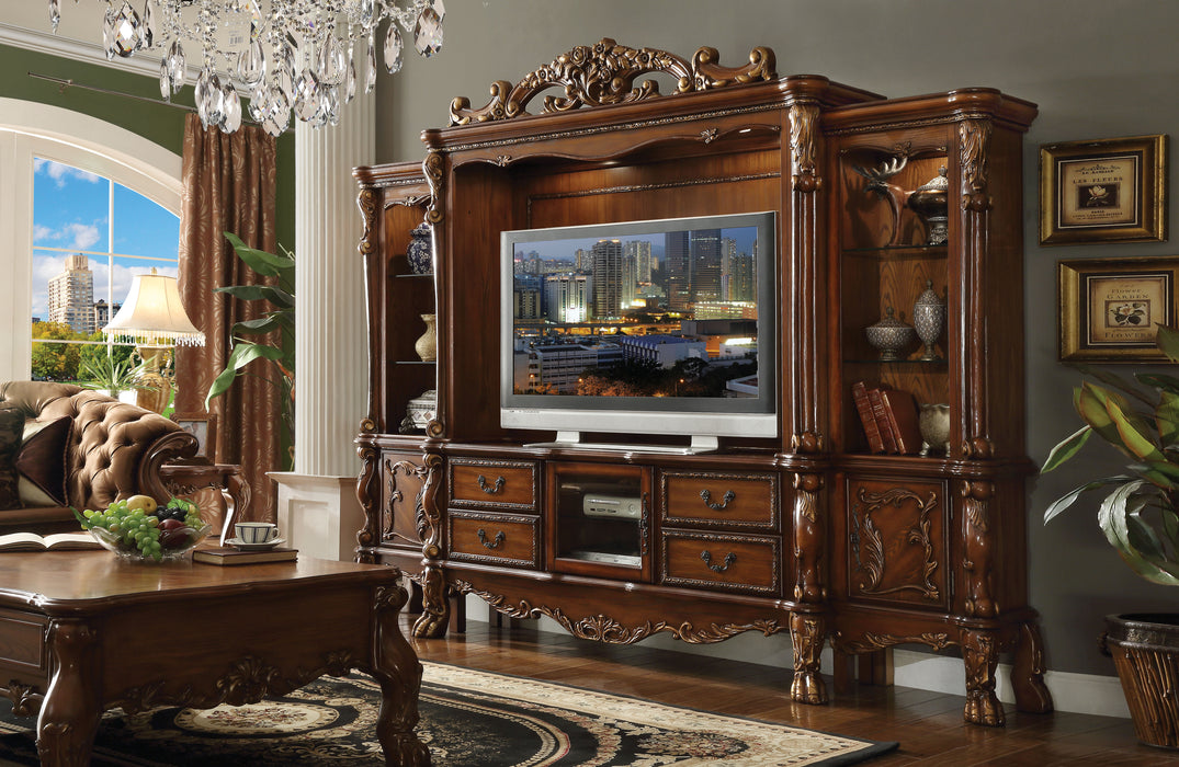 Dresden Cherry Oak Entertainment Center