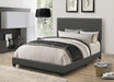 Coaster Boyd Upholstered Bed with Nailhead Trim Charcoal Twin