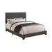 Coaster Boyd Upholstered Bed with Nailhead Trim Charcoal Twin