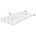 Coaster Key Memory Foam Mattress White Twin