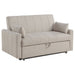 Portland Boucle Upholstered Sleeper Sofa Bed Latte