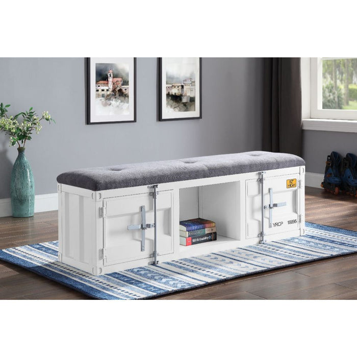 Cargo 56"L Upholstered Bench with Storage