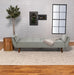 Coaster Caufield Upholstered Buscuit Tufted Covertible Sofa Bed Grey Default Title