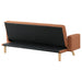 Coaster Kourtney Upholstered Track Arms Covertible Sofa Bed Terracotta Default Title