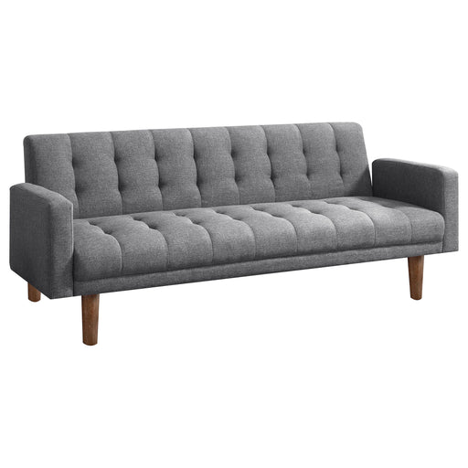 Coaster Sommer Tufted Sofa Bed Grey Default Title