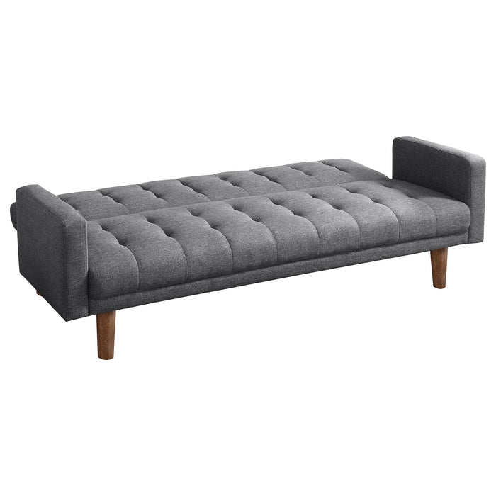 Coaster Sommer Tufted Sofa Bed Grey Default Title