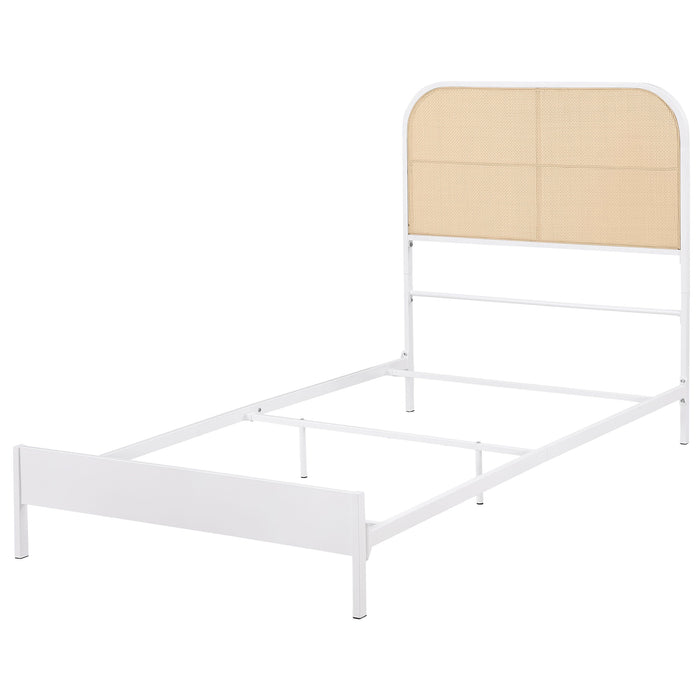 Cameron 51-inch Metal  Panel Bed Black