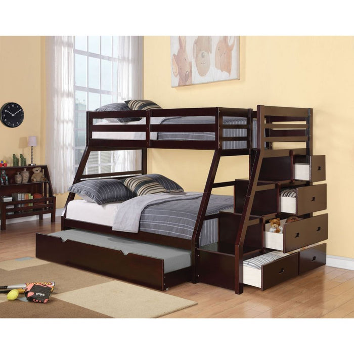 Jason Teenager Bunk Bed (T/F) with Trundle & Storage