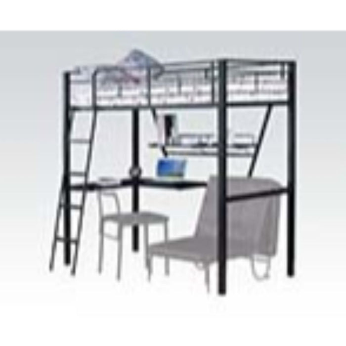 Senon 79"L Twin Loft Bed with Desk