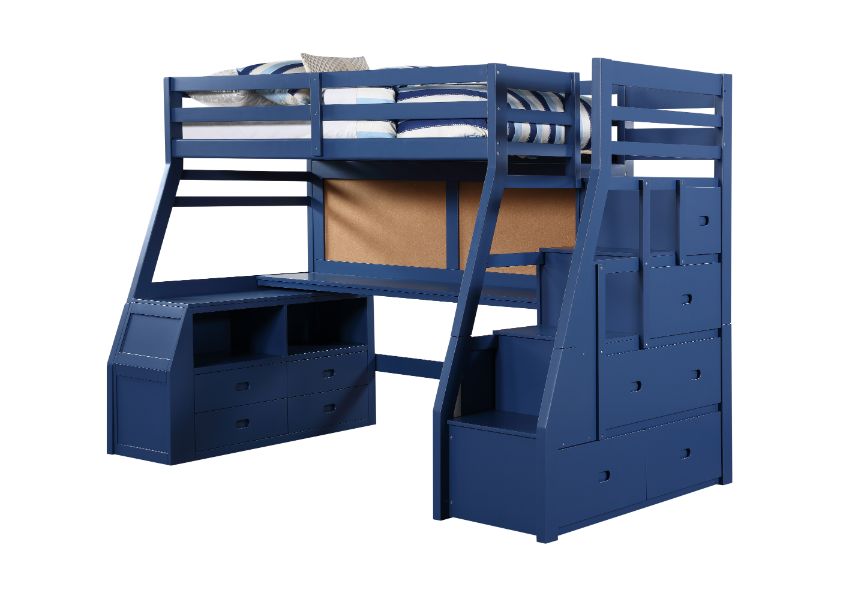 Jason II Teenager Twin Loft Bed with Storage