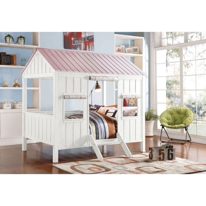 Spring Cottage Teenager Solid Wood Full Bed