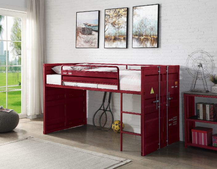 Cargo Teenager Twin Loft Bed with Slide
