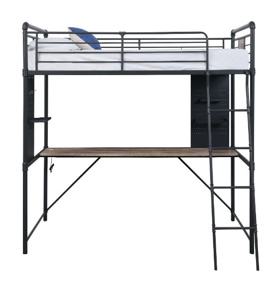 Cordelia 79"L Twin Loft Bed with Desk