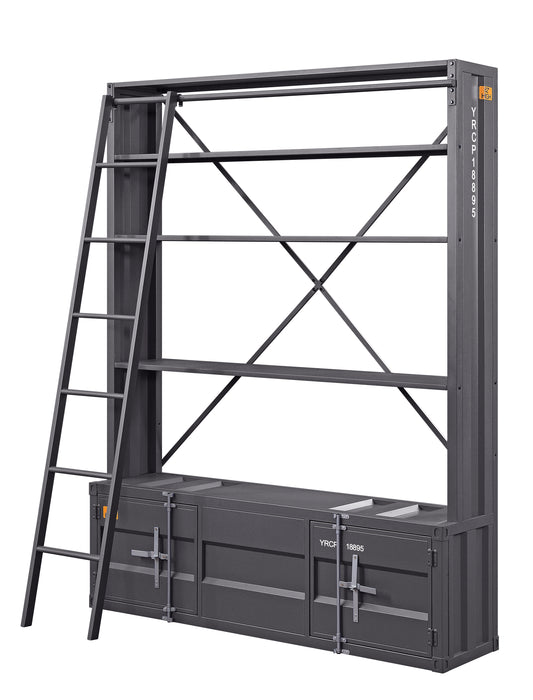 Cargo Bookcase with Ladder