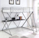 Coaster Hyde Full Workstation Loft Bed Silver Default Title