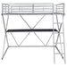 Coaster Hyde Full Workstation Loft Bed Silver Default Title