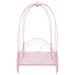 Coaster Massi Twin Canopy Bed Powder Pink Default Title