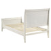 Coaster Selena Twin Sleigh Platform Bed Cream White Full