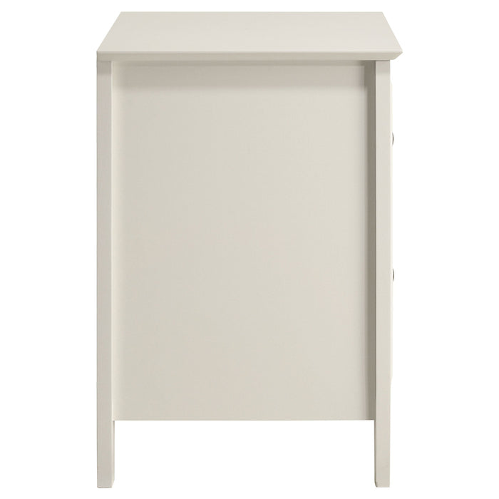 Coaster Selena 2-drawer Nightstand Cream White Default Title