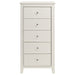 Coaster Selena 5-drawer Chest Cream White Default Title