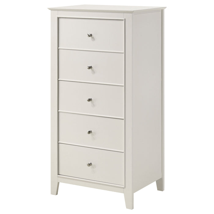 Coaster Selena 5-drawer Chest Cream White Default Title