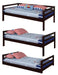 Coaster Sandler Twin Triple Bunk Bed Cappuccino Default Title