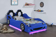 Coaster Cruiser Car Themed Twin Bed with Underglow Lights White Red