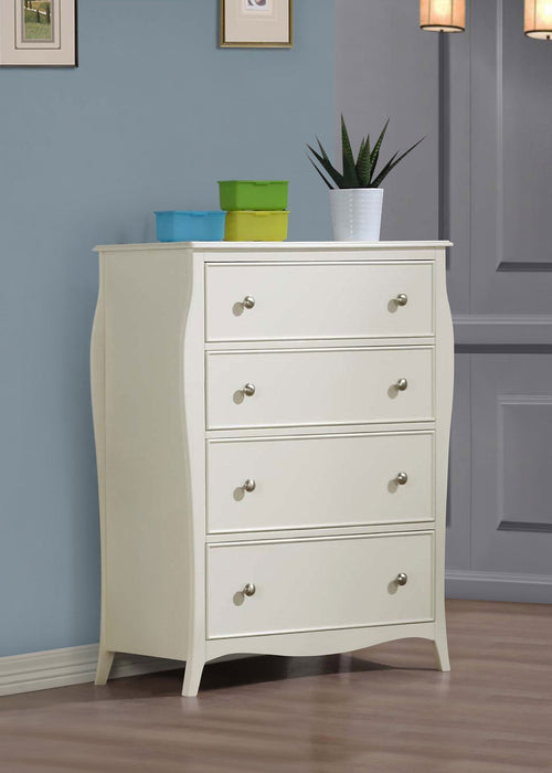 Coaster Dominique 4-drawer Chest Cream White Default Title