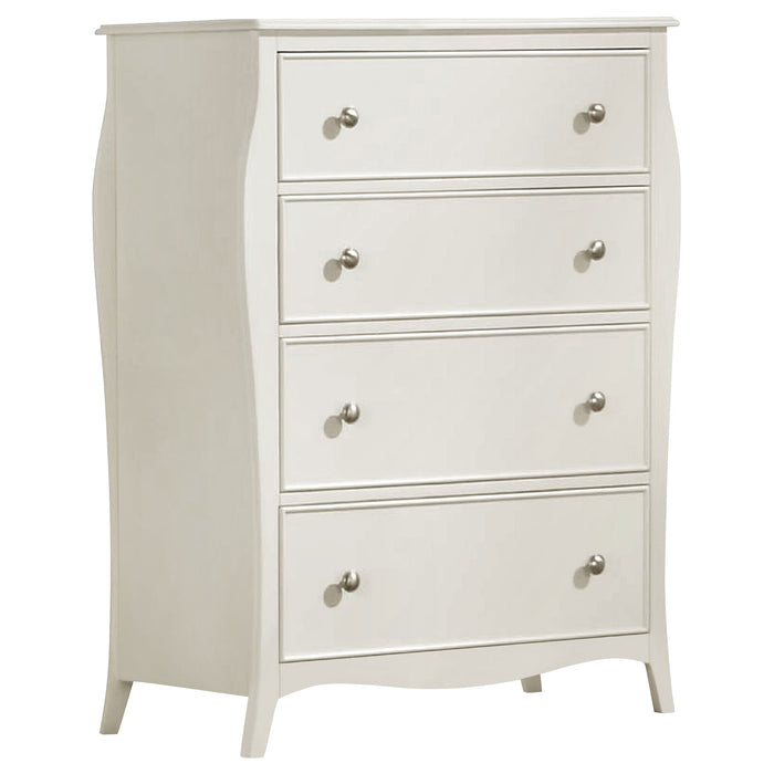 Coaster Dominique 4-drawer Chest Cream White Default Title