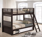 Coaster Oliver Twin Over Twin Bunk Bed Java Default Title