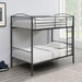 Coaster Anson Twin Over Twin Bunk Bed with Ladder Default Title