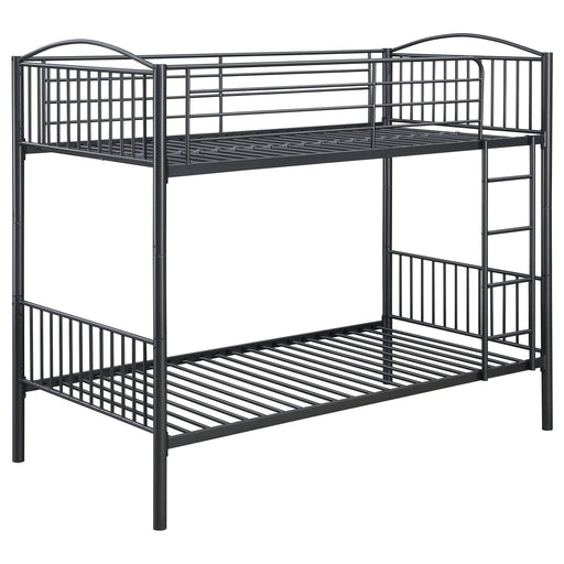 Coaster Anson Twin Over Twin Bunk Bed with Ladder Default Title