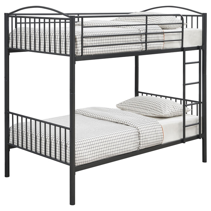 Coaster Anson Twin Over Twin Bunk Bed with Ladder Default Title