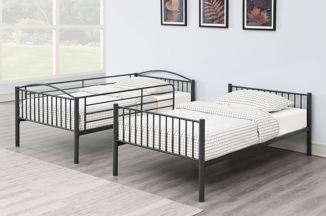 Coaster Anson Twin Over Twin Bunk Bed with Ladder Default Title