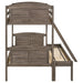 Coaster Flynn Twin Over Full Bunk Bed Weathered Brown Default Title