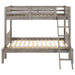 Coaster Ryder Twin Over Full Bunk Bed Weathered Taupe Default Title