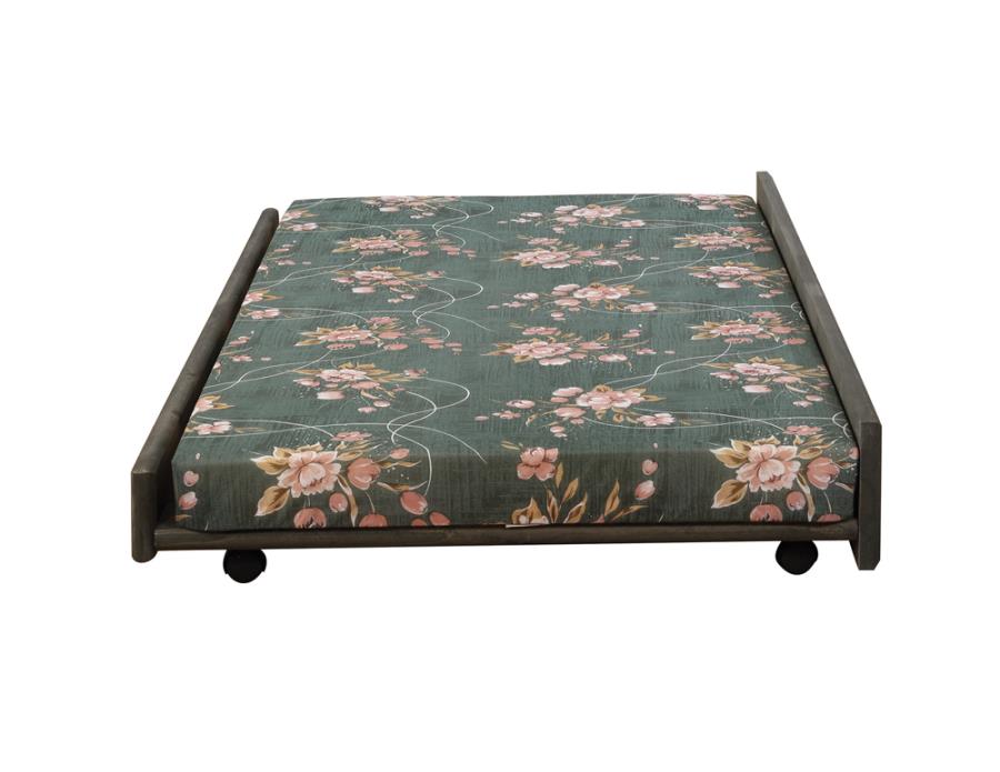 Wrangle Hill Wood Trundle with Bunkie Mattress Amber Wash