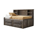 Coaster Wrangle Hill Twin Storage Daybed Gun Smoke Twin