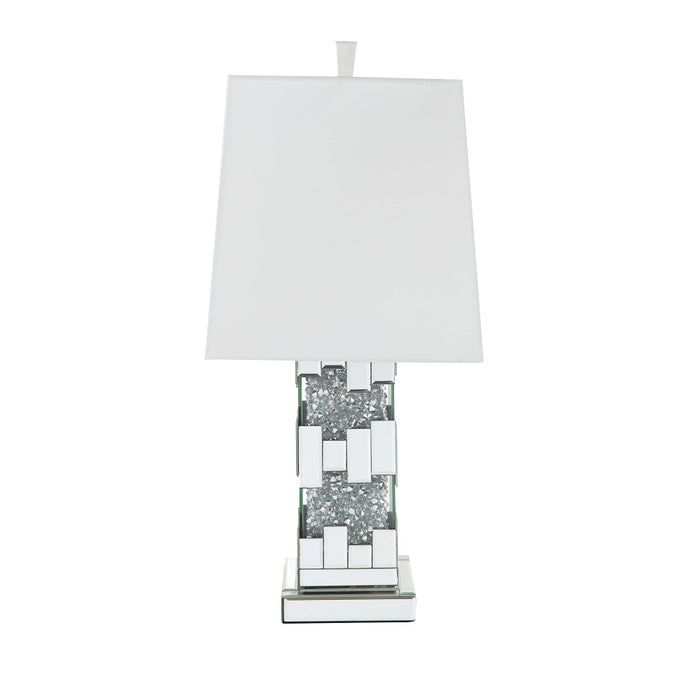 Noralie 30"H Glam Table Lamp with Cuboid Shape