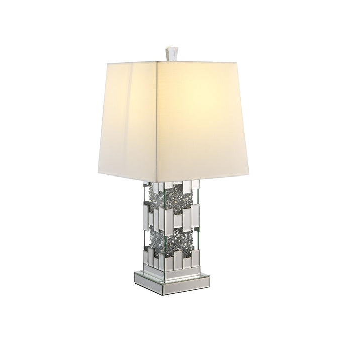 Noralie 30"H Glam Table Lamp with Cuboid Shape