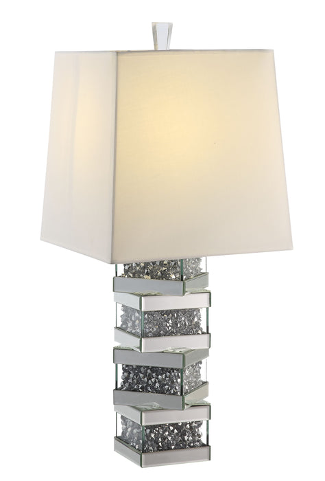 Noralie 30"H Glam Table Lamp with Mirrored & Faux Diamonds