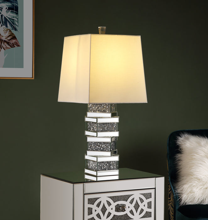 Noralie 30"H Glam Table Lamp with Mirrored & Faux Diamonds