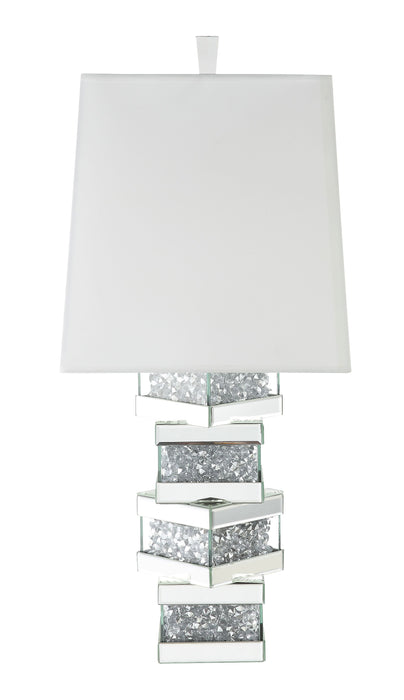 Noralie 30"H Glam Table Lamp with Mirrored & Faux Diamonds